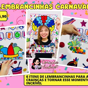 Imagem de capa para o Ebook 🌈Lembrancinhas - Carnaval 