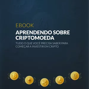 Imagem de capa para o Ebook Aprendendo sobre cripto moedas!