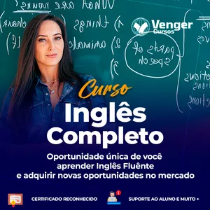 Imagem de Curso de Inglês - Do Zero à Fluência criado por Venger Cursos na hotmart