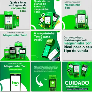 Imagem de capa para o Ebook Pack Canva TON - 100 Templates Editáveis para Consultores Maquininha TON