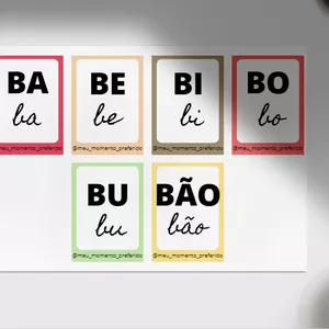 Imagem de capa para o Ebook Flashcards das Sílabas (ba, be, bi, bo, bu, bão) - Impirma &amp; Aprenda