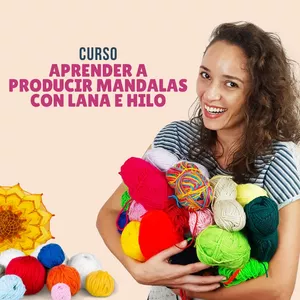 Imagen de portada para Curso online Curso: Aprender a producir Mandalas con lana e hilo