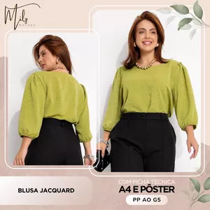 Imagem de capa para o Ebook Blusa Jacquard