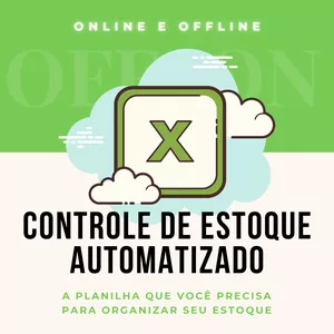 Imagem de capa para o Curso online Controle de Estoque Avançado Automatizado com Validade de Produtos e Relatórios Dinâmicos Online e Off-line.