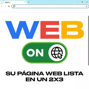 Imagen de portada para Curso online WEB ON | SU PÁGINA WEB LISTA EN UN 2X3 
