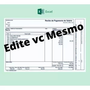 Imagem de capa para o Curso online CONTRA CHEQUE FÁCIL  EDITAVEL EXCEL 