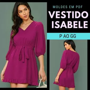 Imagem de capa para o Ebook Molde Vestido Isabele