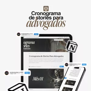 Imagem de capa para o Curso online Cronograma de Stories Para Advogados