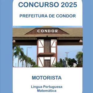 Imagem de capa para o Ebook APOSTILA Condor/RS 2025 MOTORISTA
