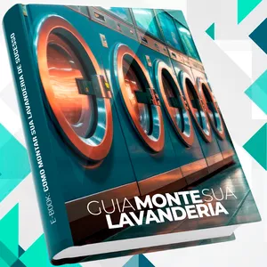 Imagem de capa para o Ebook Guia para Montar Lavanderia Self Service