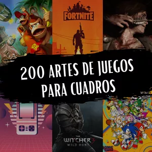 Imagem de capa para o Ebook 200 Artes de Juegos en Alta Resolución para Cuadros