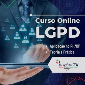 Imagem de capa para o Curso online LGPD - Aplicação no RH/DP (Teoria e Prática)