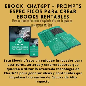 Imagen de portada para Ebook EBOOK: ChatGPT-Prompts Específicos para Crear Ebooks Rentables