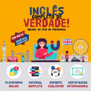 Imagem de capa para o Curso online INGLÊS ONLINE