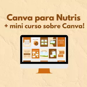 Imagem de capa para o Curso online Canva para Nutris