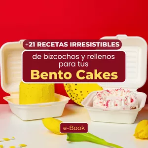 Imagen de portada para Curso online 21 recetas de bizcochos y rellenos para bento Cakes + Certificación + Bonos Gratis