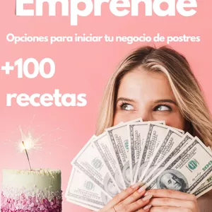 Imagen de portada para Ebook 100 Recetas para iniciar tu negocio de Repostería 