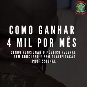 Imagem de capa para o Ebook Como ganhar 4 mil por mês sendo funcionário publico federal sem precisar fazer concurso e sem precisar de qualificação profissional
