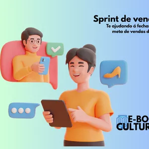 Imagem de capa para o Ebook Sprint de vendas -Ajudando a salvar a meta do mês!