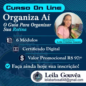 Imagem de capa para o Curso online OrganizaAí – O Guia para Dominar sua Rotina