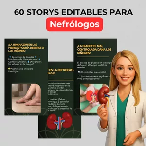 Imagen de portada para Curso online 60 storys editables para Nefrólogos