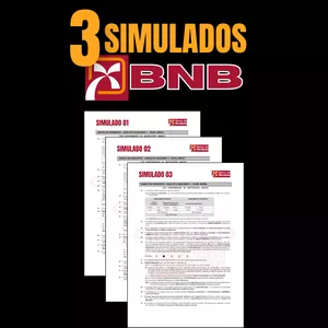 Pacote com 3 SIMULADOS - BNB 2024