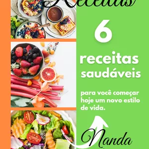 Imagem de capa para o Ebook Receitas saudáveis 