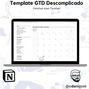 Imagem de capa para o Curso online GTD Descomplicado Template para Notion