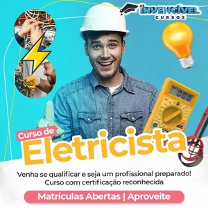 Imagem de capa para o Curso online Curso de Eletricista Residencial e Predial