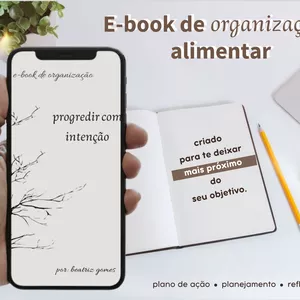 Imagem de capa para o Ebook e-book de organização alimentar intencional