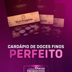 Imagem de capa para o Curso online Cardápio de doces finos perfeito