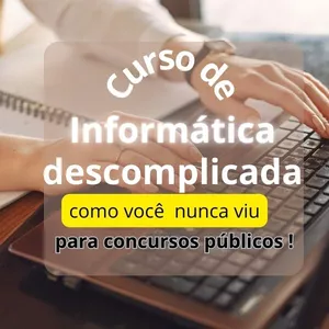 Imagem de capa para o Curso online Informática descomplicada para Concursos 