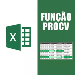 Imagem de capa para o Curso online Função PROCV no Excel [Passo a Passo da Fórmula PROCV]