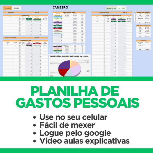 Imagem do curso Planilha Lc controle de gasto
