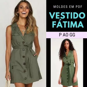 Imagem de capa para o Ebook Molde Vestido Fátima