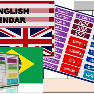 Imagem de capa para o Ebook Meu CALENDÁRIO - Inglês/Português - 14 p.