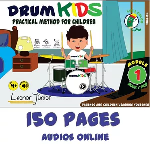 Imagem principal do produto Drum Kids (PDF) - Practical Method for Children - Module 1