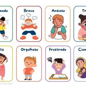 Imagem de capa para o Ebook Flashcards das Emoções – Interação e Afeto