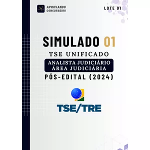 Imagem de capa para o Ebook 05 Simulados TSE Unificado - Analista Judiciário - Área Judiciária