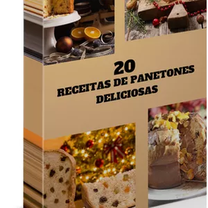 Imagem de capa para o Ebook 20 Receitas de Panetones