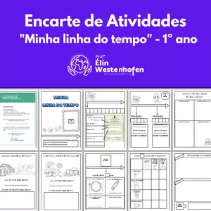 Imagem de capa para o Curso online Encarte de atividades “Minha linha do tempo” – 1º ano