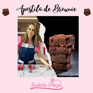 Imagem de capa para o Curso online Apostila dos Brownies Irresistíveis - Isabela Plaza