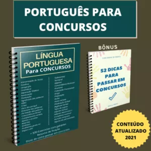 Imagem de capa para o Ebook Apostila de Português para Concurso