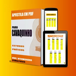 Imagem de capa para o Ebook  Ebook - Cavaquinho Intermediário