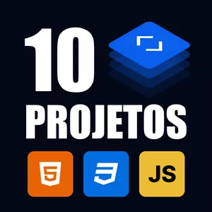 Imagem de capa para o Curso online 10 Projetos em HTML, CSS e Javascript