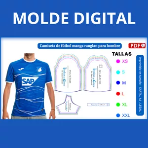 Imagen de portada para Ebook camiseta de fútbol manga corta para hombre