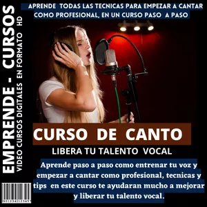 Imagen de portada para Curso online CURSO DE CANTO  ON LINE   +  BONUS GRATIS DE OBSEQUIO