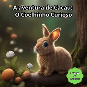 Imagem de capa para o Ebook A aventura de Cacau: O Coelhinho Curioso