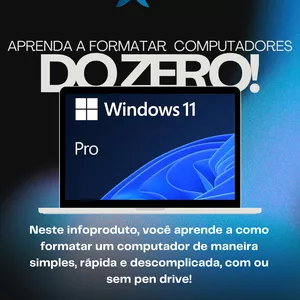 Imagem de capa para o Curso online COMO FORMATAR COMPUTADOR (opção sem pen drive)