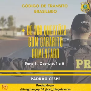 Imagem de capa para o Ebook + 300 questões CTB - Parte 1